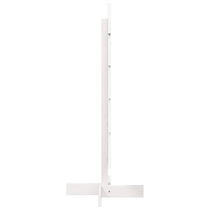 Albero di Natale Decorativo Bianco 100 cm in Legno di Pino 858187