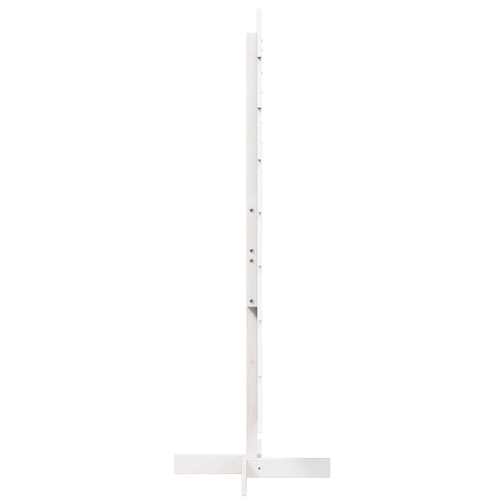 Albero di Natale Decorativo Bianco 150 cm in Legno di Pino 858193