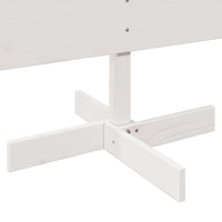 Albero di Natale Decorativo Bianco 150 cm in Legno di Pino 858193