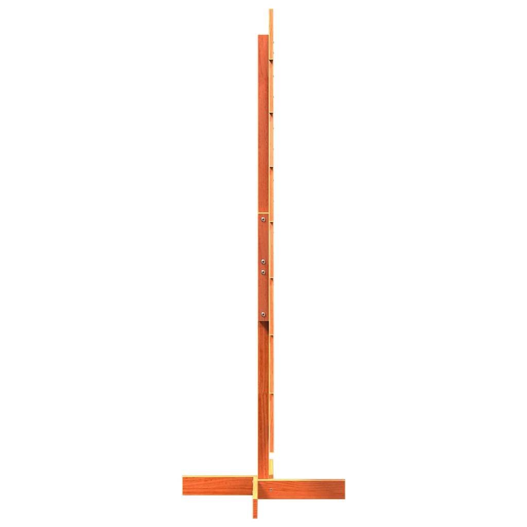 Albero di Natale Marrone Cera 150 cm in Legno Massello di Pino 858194