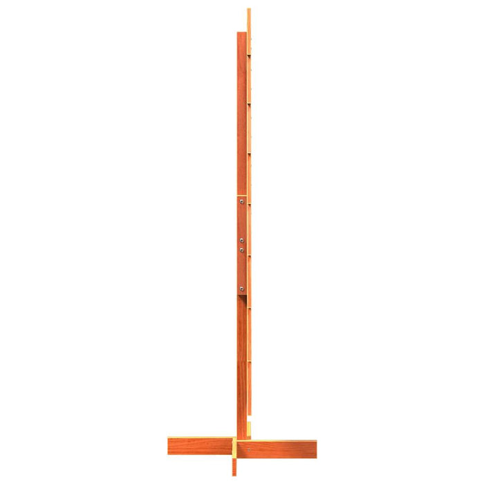 Albero di Natale Marrone Cera 150 cm in Legno Massello di Pino 858194