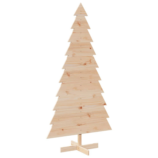 Albero di Natale Decorativo-Decorazioni natalizie in Legno 180 cm Legno Massello Pino 808964