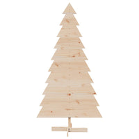 vidaXL Albero di Natale Decorativo in Legno 180 cm Legno Massello Pino