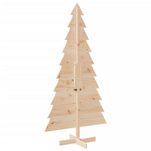 vidaXL Albero di Natale Decorativo in Legno 180 cm Legno Massello Pino