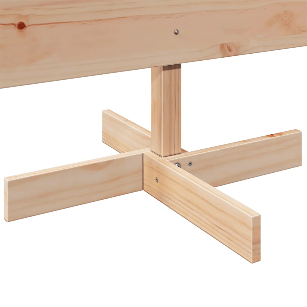 vidaXL Albero di Natale Decorativo in Legno 180 cm Legno Massello Pino