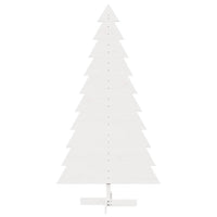 vidaXL Albero di Natale Decorativo Bianco 180cm Legno Massello di Pino
