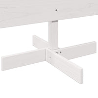 vidaXL Albero di Natale Decorativo Bianco 180cm Legno Massello di Pino