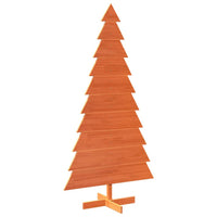 vidaXL Albero di Natale Marrone Cera 180 cm in Legno Massello di Pino