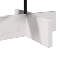 Albero di Natale Decorativo Bianco 60 cm Legno Massello di Pino 858199