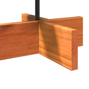 Albero di Natale Marrone Cera 60 cm in Legno Massello di Pino 858200