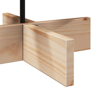 vidaXL Albero di Natale Decorativo in Legno 80 cm Legno Massello Pino