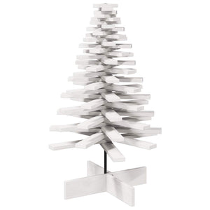 vidaXL Albero di Natale Decorativo Bianco 100 cm in Legno di Pino