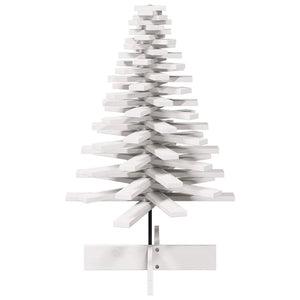 vidaXL Albero di Natale Decorativo Bianco 100 cm in Legno di Pino