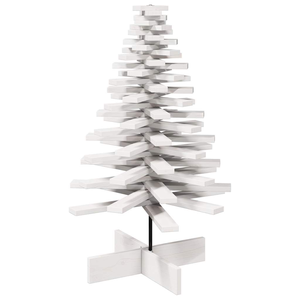 vidaXL Albero di Natale Decorativo Bianco 100 cm in Legno di Pino