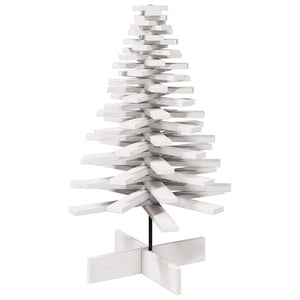 vidaXL Albero di Natale Decorativo Bianco 100 cm in Legno di Pino