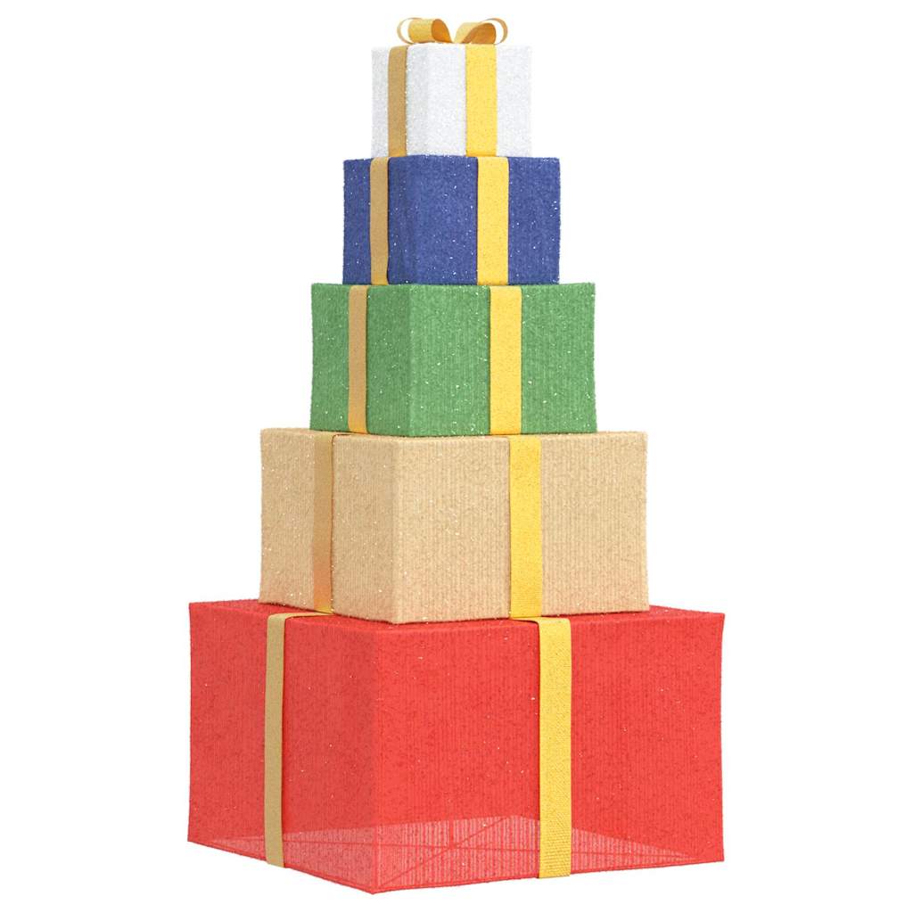 vidaXL Confezione Regalo Decorazioni Natalizie 250 LED Bianco Caldo