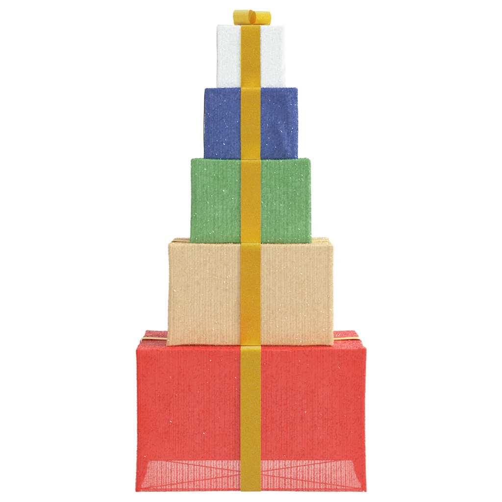 vidaXL Confezione Regalo Decorazioni Natalizie 250 LED Bianco Caldo