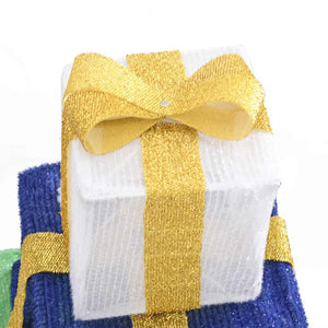 vidaXL Confezione Regalo Decorazioni Natalizie 250 LED Bianco Caldo