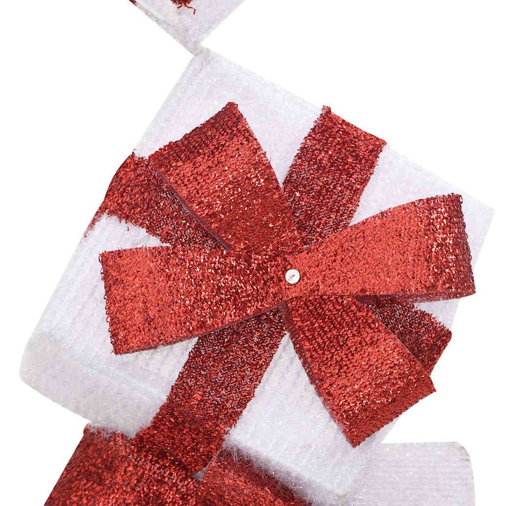 Confezione Regalo Decorazione Natalizia 80 LED Bianco Caldo