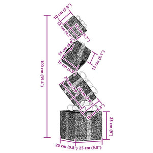 Confezione Regalo Decorazione Natalizia 80 LED Bianco Caldo