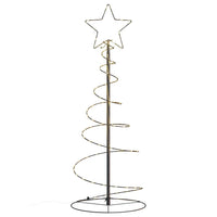 Albero di Natale a LED 80 LED Bianco Caldo 120 cm
