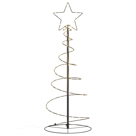 Albero di Natale a LED 80 LED Bianco Caldo 120 cm