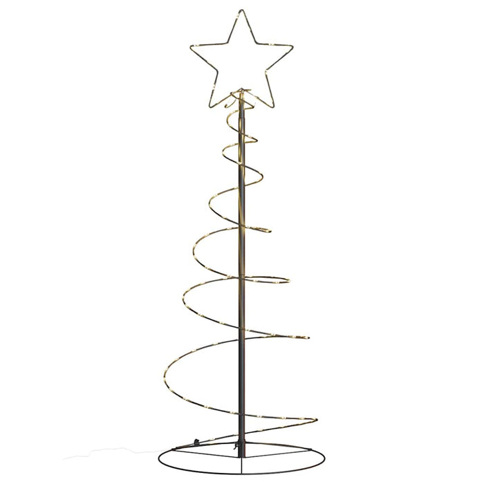 Albero di Natale a LED 80 LED Bianco Caldo 120 cm