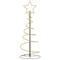 Albero di Natale a LED 80 LED Bianco Caldo 120 cm 4019497