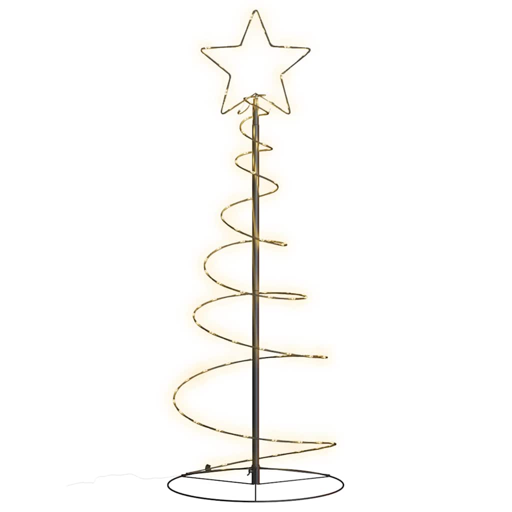 Albero di Natale a LED-Luci decorative natalizie 80 LED Bianco Caldo 120 cm