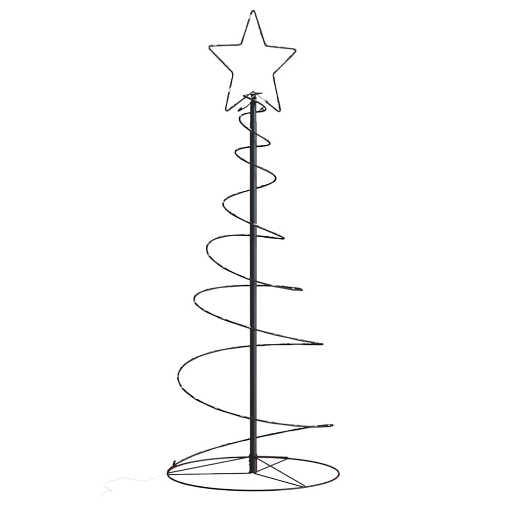 Albero di Natale a LED 80 LED Bianco Caldo 120 cm