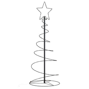 Albero di Natale a LED-Luci decorative natalizie 80 LED Bianco Caldo 120 cm