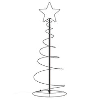 Albero di Natale a LED 80 LED Bianco Caldo 120 cm