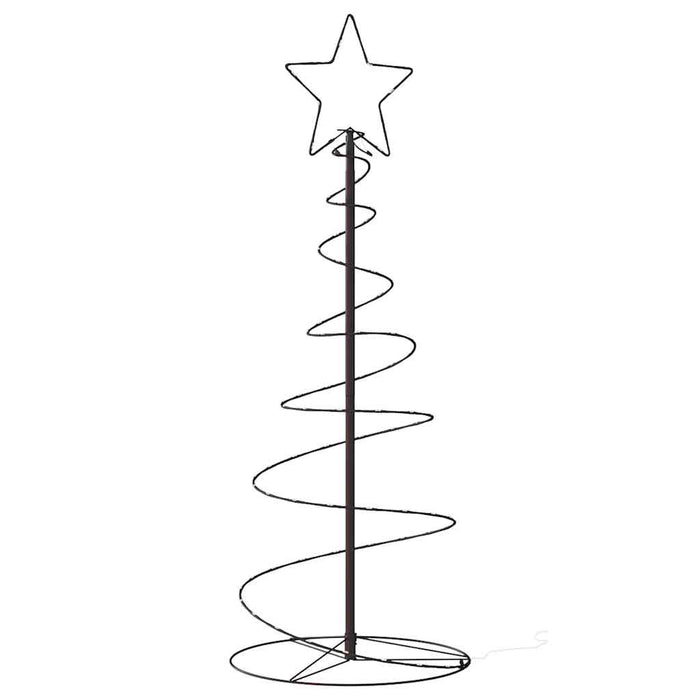 Albero di Natale a LED 80 LED Bianco Caldo 120 cm 4019497