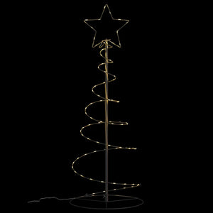Albero di Natale a LED 80 LED Bianco Caldo 120 cm