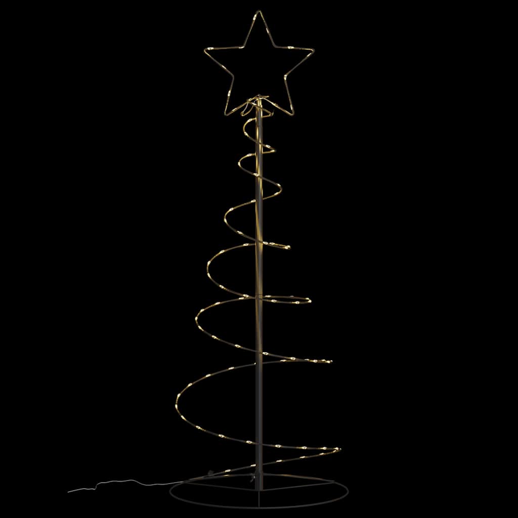 Albero di Natale a LED-Luci decorative natalizie 80 LED Bianco Caldo 120 cm