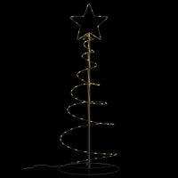 Albero di Natale a LED-Luci decorative natalizie 80 LED Bianco Caldo 120 cm