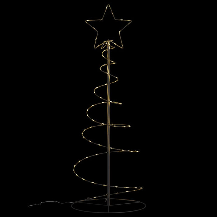 Albero di Natale a LED-Luci decorative natalizie 80 LED Bianco Caldo 120 cm