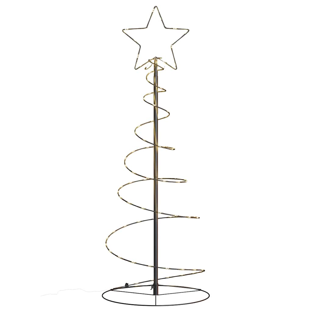 Albero di Natale a LED 80 LED Bianco Caldo 120 cm