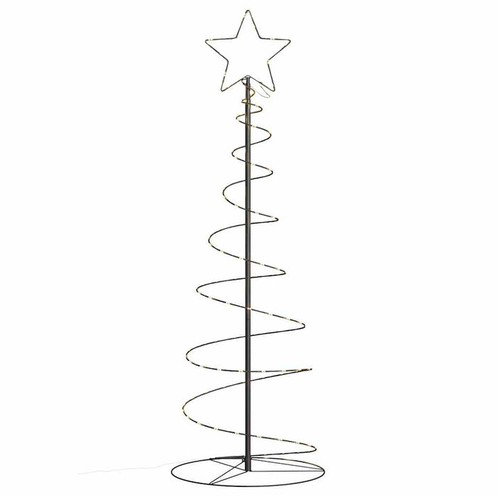 vidaXL Albero di Natale a LED 100 LED Bianco Caldo 150 cm