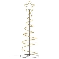 Albero di Natale a LED-Luci decorative natalizie 100 LED Bianco Caldo 150 cm