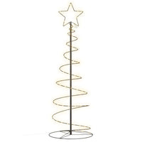 Albero di Natale a LED 100 LED Bianco Caldo 150 cm 4019498