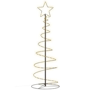 Albero di Natale a LED 100 LED Bianco Caldo 150 cm 4019498