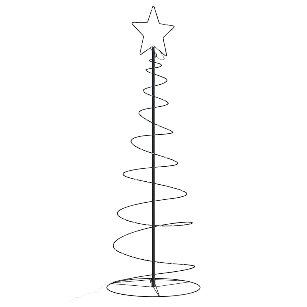 vidaXL Albero di Natale a LED 100 LED Bianco Caldo 150 cm