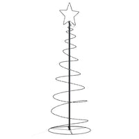 vidaXL Albero di Natale a LED 100 LED Bianco Caldo 150 cm