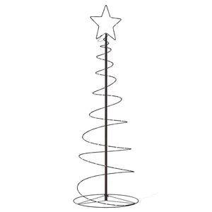 vidaXL Albero di Natale a LED 100 LED Bianco Caldo 150 cm