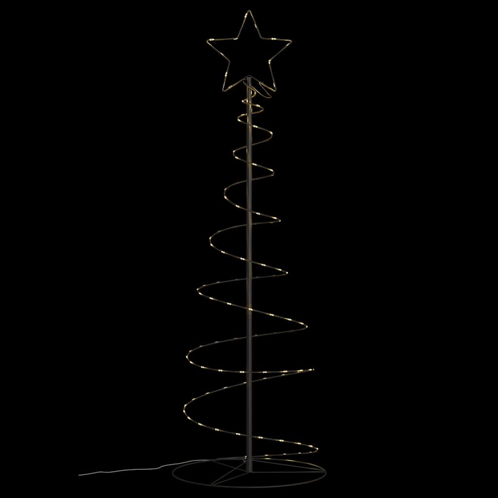vidaXL Albero di Natale a LED 100 LED Bianco Caldo 150 cm