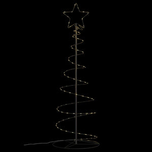 vidaXL Albero di Natale a LED 100 LED Bianco Caldo 150 cm
