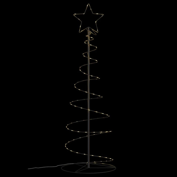 vidaXL Albero di Natale a LED 100 LED Bianco Caldo 150 cm