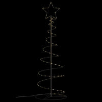 Albero di Natale a LED-Luci decorative natalizie 100 LED Bianco Caldo 150 cm