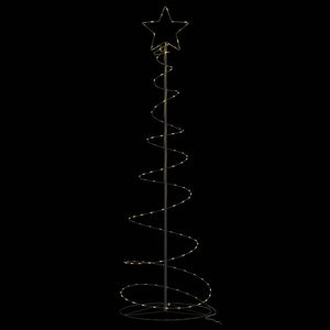 Albero di Natale a LED-Luci decorative natalizie 120 LED Bianco Caldo 180 cm